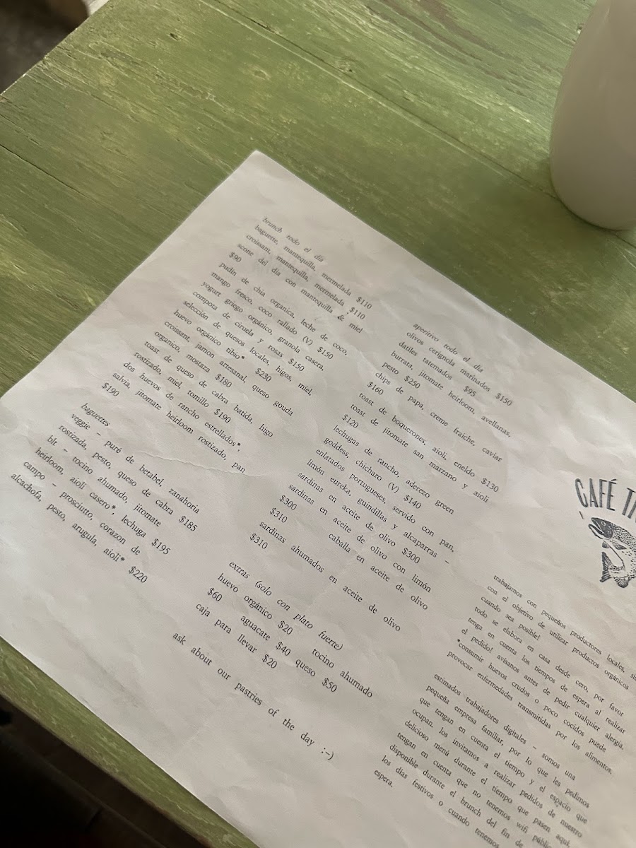 Cafe Trucha Menu - Image 6